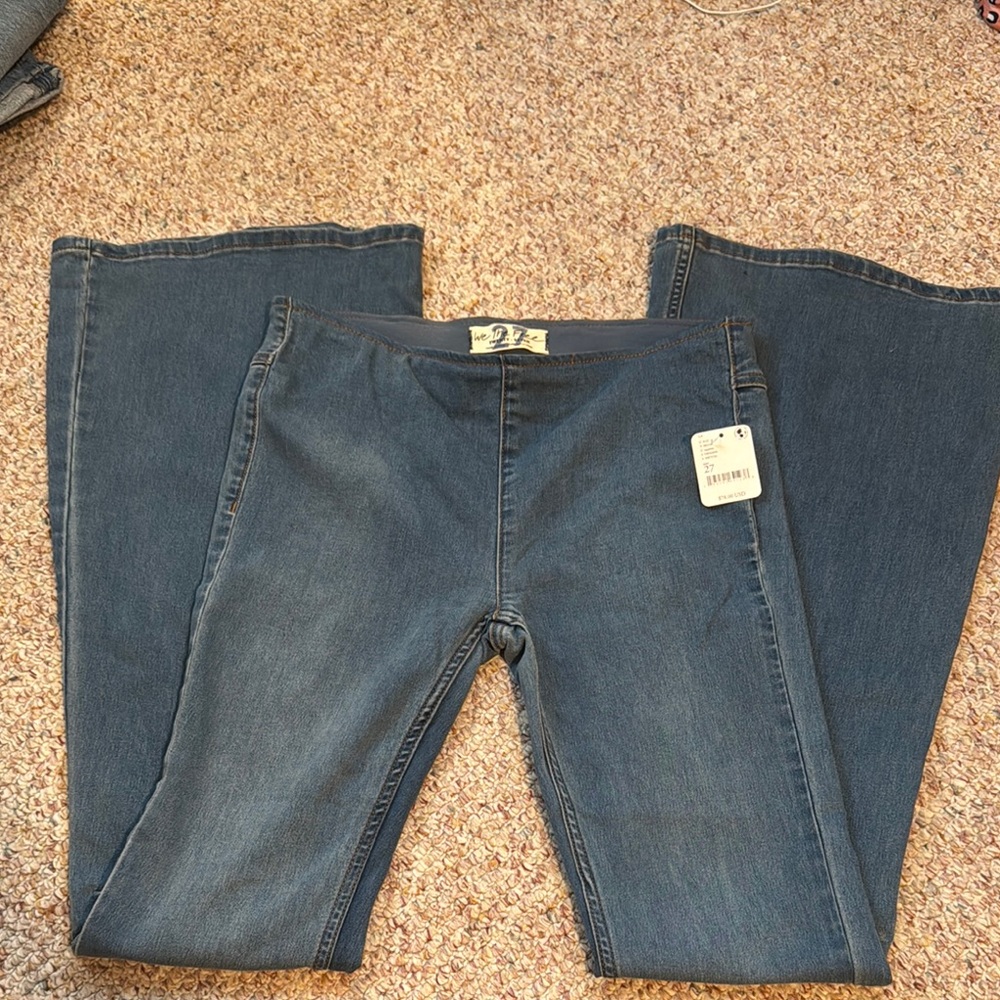 Free People Dark Blue Flare Jeans